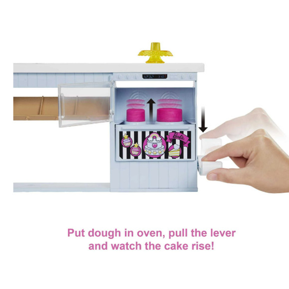 Barbie You Can Be Anything Bakery Set Pink-Haired Petite Fashion Baker Doll NWT - Picture 6 of 9